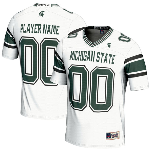 Michigan State Spartans NIL Pick-A-Player Football Jersey - White