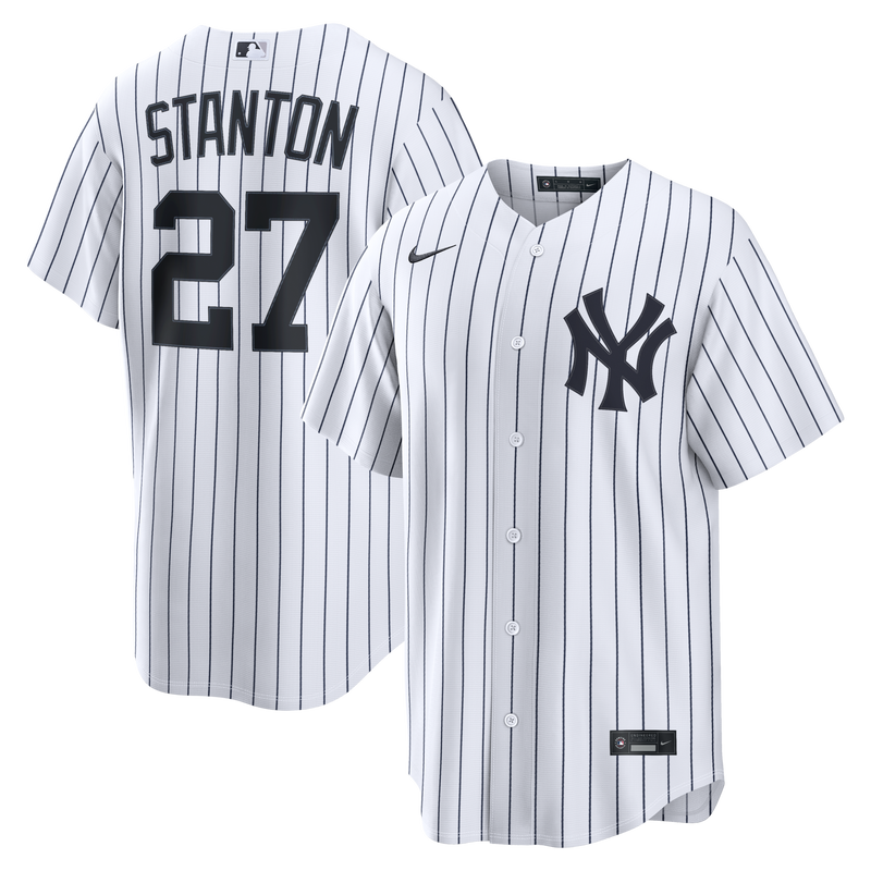 New York Yankees Giancarlo Stanton White Home Replica Jersey