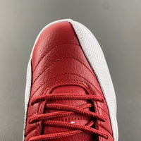 Low Top Sneakers, White Red Colorway, Leather Footwear, Lace Up Design, Casual Gift for Sneaker Fans