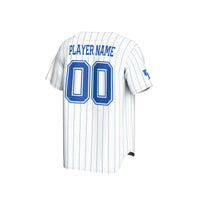 Kentucky Wildcats Lightweight Collegiate Baseball Pinstripe NIL Pick-A-Player Fashion Jersey - White