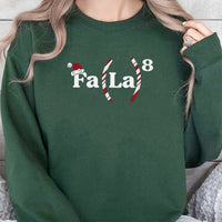 Math Formula Fa La La Sweatshirt, Math Teacher Christmas Sweatshirt, Humorous Teacher Xmas Crewneck, Adorable Math Student Sweater, Holiday Present
