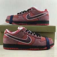 Low Top Sneakers, Red Colorway, Lace Up Design, Casual Gift for Sneaker Fans