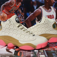 Sneakers, Off White Gold Colorway, Casual Gift for Sneaker Fans
