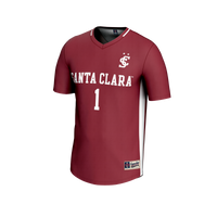 #1 Santa Clara Broncos Lightweight Soccer Fashion Jersey - Maroon
