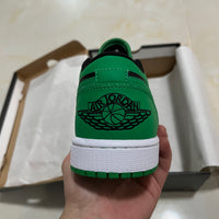 Low Top Sneakers, Black Green Colorway, Lace Up Design, Casual Gift for Sneaker Fans