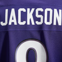 Baltimore Ravens Lamar Jackson Purple Team Game Jersey