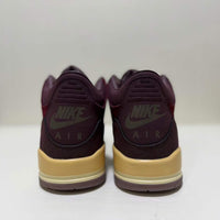 Mid Top Sneakers, Burgundy Beige Colorway, Lace Up Design, Casual Gift for Sneaker Fans