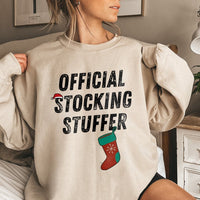 Humorous Christmas Holiday Sweatshirt, Stocking Stuffer Sweatshirt, Adorable Xmas Graphic Sweater, Winter Holiday Crewneck, Comfy Festive Pullover