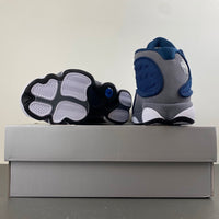Low Top Sneakers, Blue White Gray Colorway, Lace Up Design, Casual Gift for Sneaker Fans
