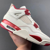 Low Top Sneakers, Off White Red Colorway, Valentine Design, Lace Up Design, Casual Gift for Sneaker Fans