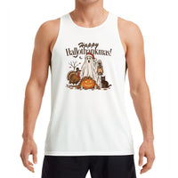 Ghost Turkey Hallothankmas Tee, Happy Hallothankmas Tank Top, Hallothankmas Christmas Tank, Fall Thanksgiving Tank Top, Holiday Present