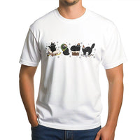 Festive Kittens Holiday Shirt, Christmas Black Cat T-Shirt, Adorable Black Cat Graphic Tee, Cat Mom Christmas Tee, Holiday Cat Lover Shirt