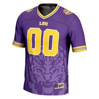 LSU Tigers Icon Print NIL Pick-A-Player Football Jersey - Purple