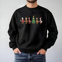 Christmas Goose Crewneck, Just a Jolly Goose Sweatshirt, Humorous Holiday Bird Sweater, Adorable Festive Goose Pullover, Xmas Animal Present