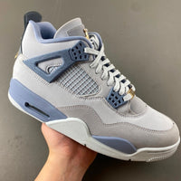 Low Top Sneakers, Gray Blue Colorway, Lace Up Design, Casual Gift for Sneaker Fans