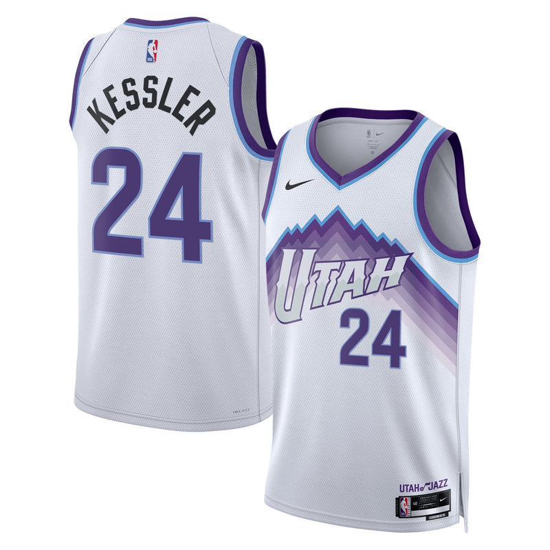 Utah Jazz Replica Association Swingman Jersey - White - Walker Kessler