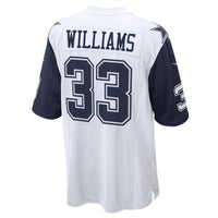 Dallas Cowboys Javonte Williams White Alternate Game Jersey