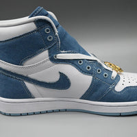 Sneakers, Blue White Colorway, Lace Up Design, Casual Gift for Sneaker Fans