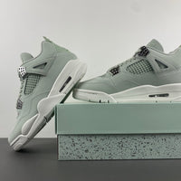 Mid Top Sneakers, Green Silver Colorway, Lace Up Design, Casual Gift for Sneaker Fans