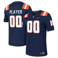 Illinois Fighting Illini Pick-A-Player NIL Football Game Jersey - Navy