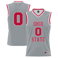 #0 Ohio State Buckeyes Lightweight Basketball Fashion Jersey - Gray