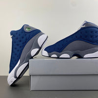 High Top Sneakers, Blue White Gray Colorway, Lace Up Design, Casual Gift for Sneaker Fans