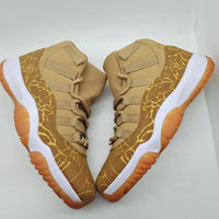 Sneakers, Gold Colorway, Lace Up Design, Casual Gift for Sneaker Fans