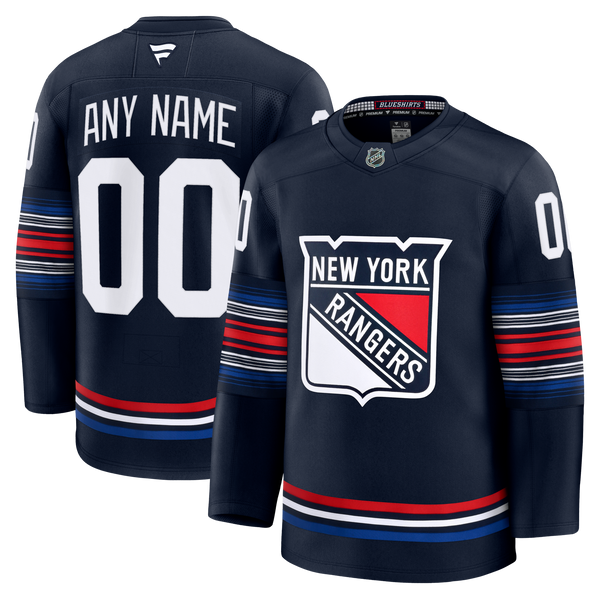 New York Rangers Navy Alternate Premium Custom Jersey