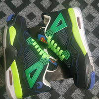 Basketball Shoes, Black Green Colorway, Lace Up Design, Casual Gift for Shoe Lovers