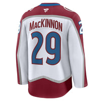 Colorado Avalanche Nathan MacKinnon White Away Premium Jersey