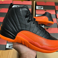 Sneakers, Black Orange Colorway, Casual Gift for Sneaker Fans