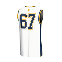 West Virginia Mountaineers Lightweight Collegiate Basketball Fashion Jersey - White