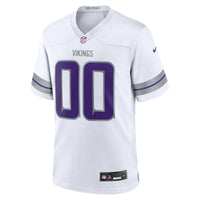 Minnesota Vikings White Alternate Custom Game Jersey