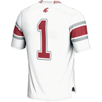 #1 Washington State Cougars Endzone Football Jersey - White