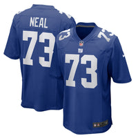 New York Giants Evan Neal Royal Player Game Jersey