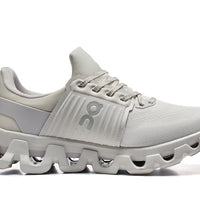 Low Top Sneakers, Gray Colorway, Lace Up Design, Casual Gift for Sneaker Fans