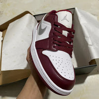 Low Top Sneakers, White Red Colorway, Lace Up Design, Casual Gift for Sneaker Fans