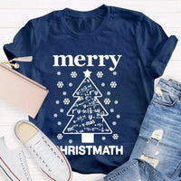 Humorous Math Christmas Shirt, Merry Christmath T-Shirt, Math Pun Holiday Graphic Tee, Mathematics Teacher Christmas Present, Student Xmas Top