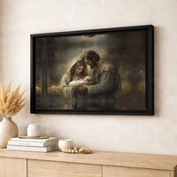 Holy Family Nativity Wall Art, Nativity Scene Canvas Print, Christian Nativity Canvas Art, Religious Wall Decor, Holiday Christmas Present