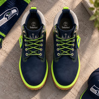SEA Nightfall - Navy and Volt 6-Inch Lace-Up Boots