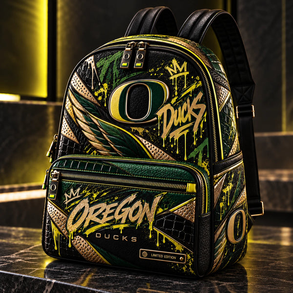 ORE Green and Gold - Graffiti Crest Backpack - main