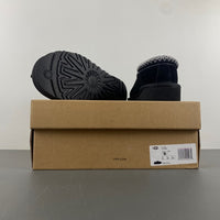 Boots, Black Colorway, Slip On Design, Wool Detail, Casual Gift for Shoe Lovers