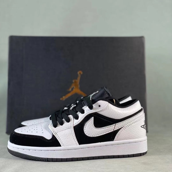 Low Top Sneakers, White Black Colorway, Lace Up Design, Casual Gift for Sneaker Fans