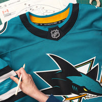 San Jose Sharks Teal Home Authentic Pro Custom Jersey
