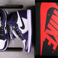 High Top Sneakers, Purple Colorway, Lace Up Design, Casual Gift for Sneaker Fans