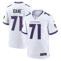 Baltimore Ravens Olaivavega Ioane White Game Jersey