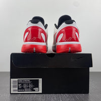 Low Top Sneakers, White Red Colorway, Lace Up Design, Casual Gift for Sneaker Fans
