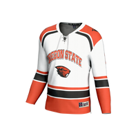#1 Oregon State Beavers Lightweight Hockey Fashion Jersey - White