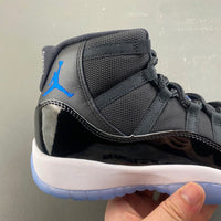 High Top Sneakers, Blue Black Colorway, Lace Up Design, Casual Gift for Sneaker Fans