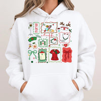 Festive Medical Holiday Graphic Sweatshirt, Christmas Nurse Hoodie, RN LPN Nursing Student Pullover, Adorable Hospital Christmas Hoodie